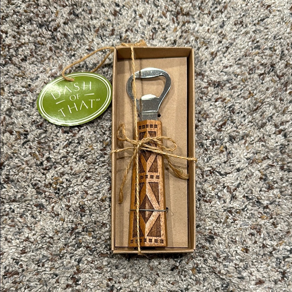 Wooden Handle Bottle Opener